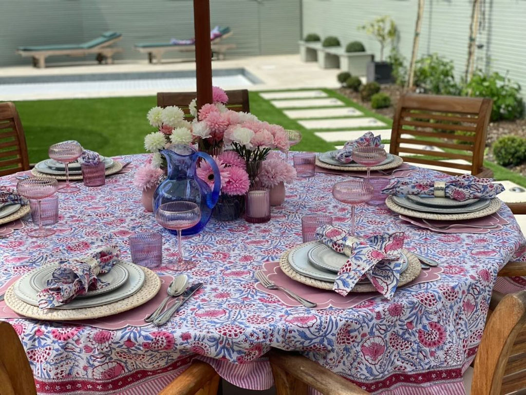 6 Easy Steps To Make Your Own Block Printed Tablecloth