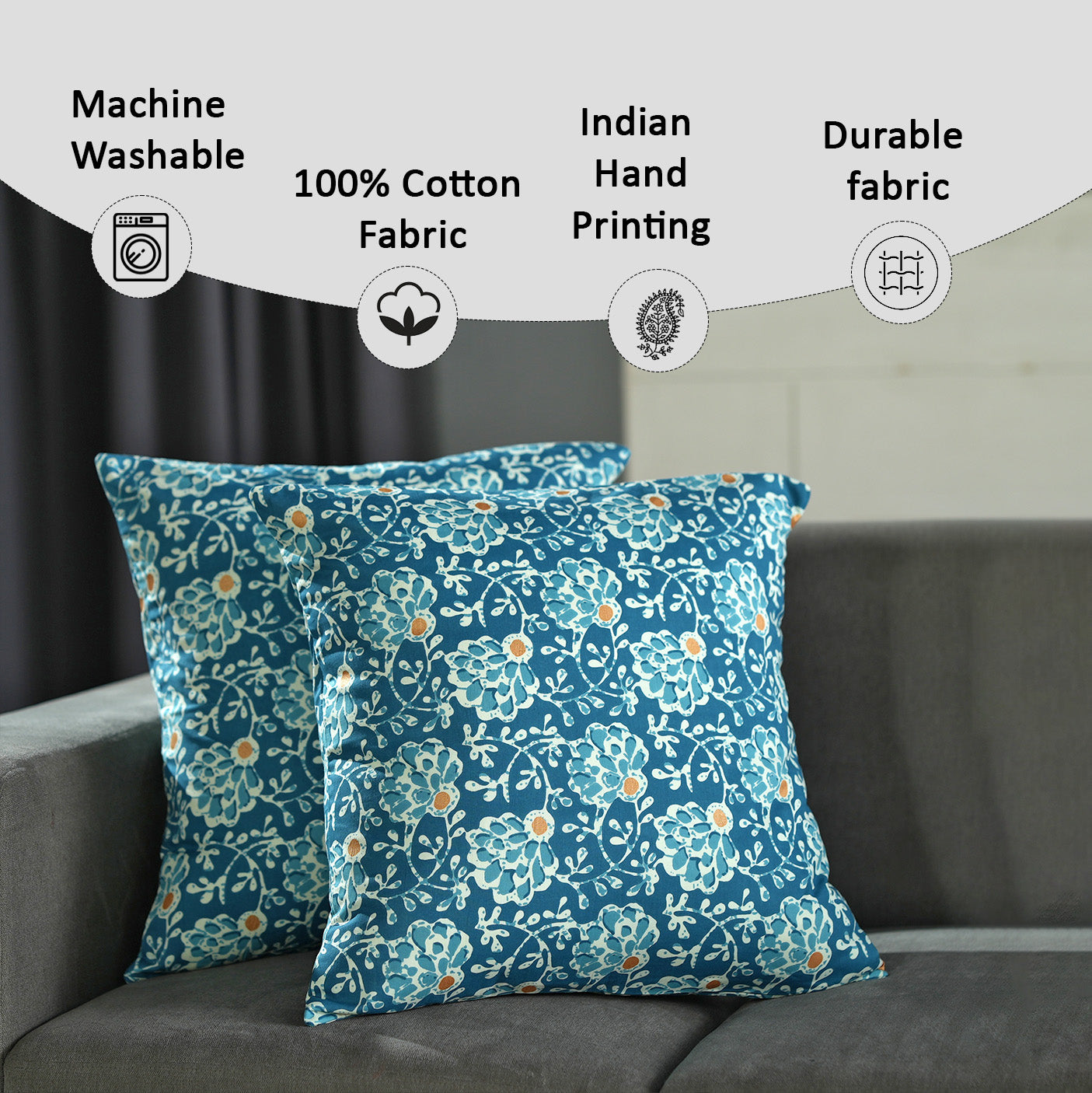 Durable, machine-washable boho pillow covers that soften with each wash