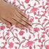 Detail of handcrafted block print on cotton boho pillow cover