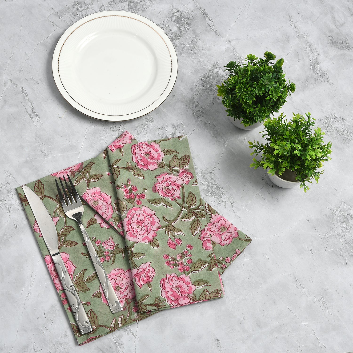 Cotton Cloth Napkins - Pink Tourmaline