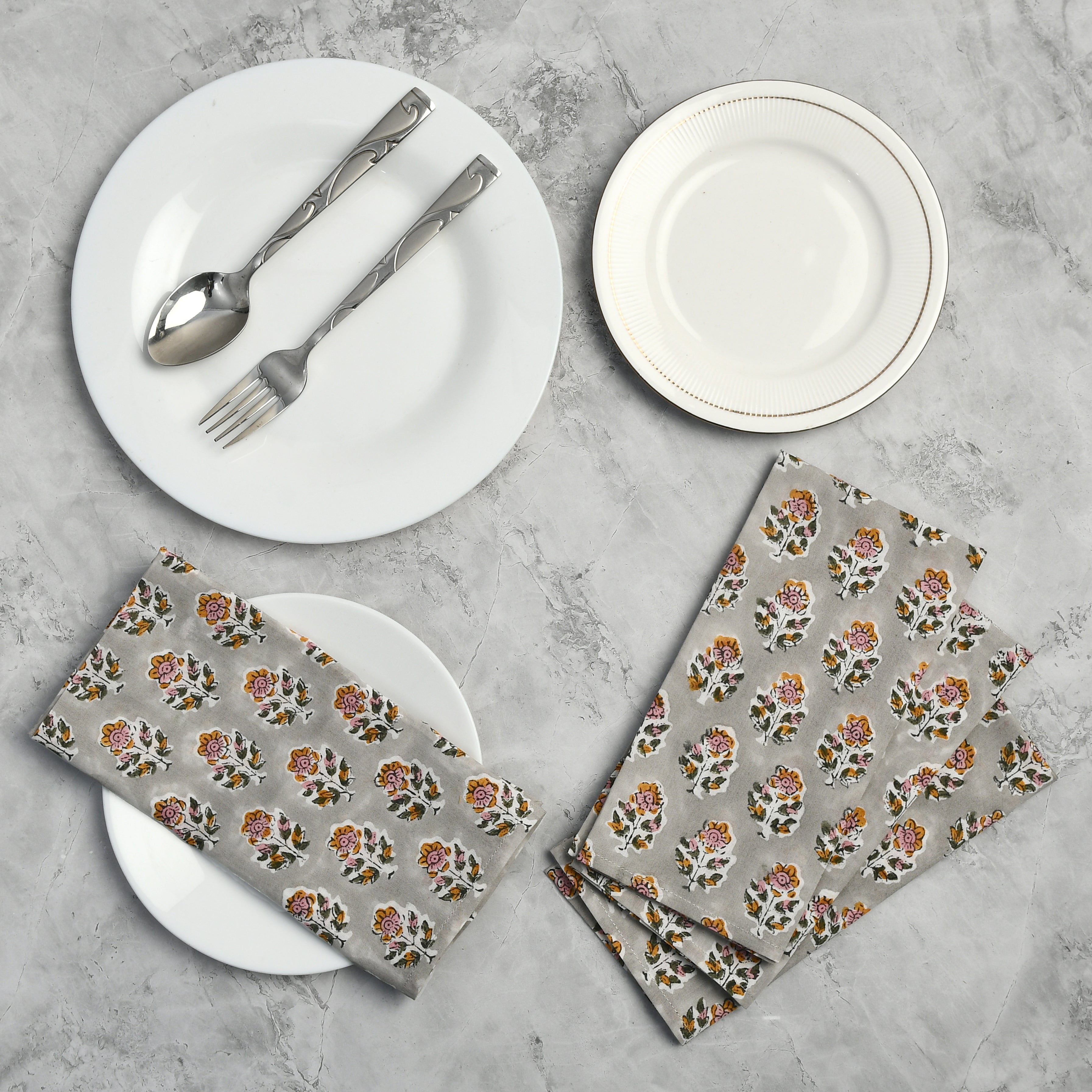 Cotton Cloth Napkins - Labra Gray