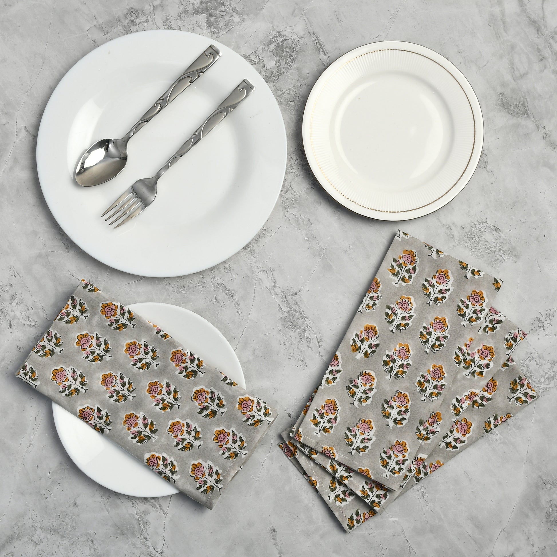 Cotton Cloth Napkins - Labra Gray