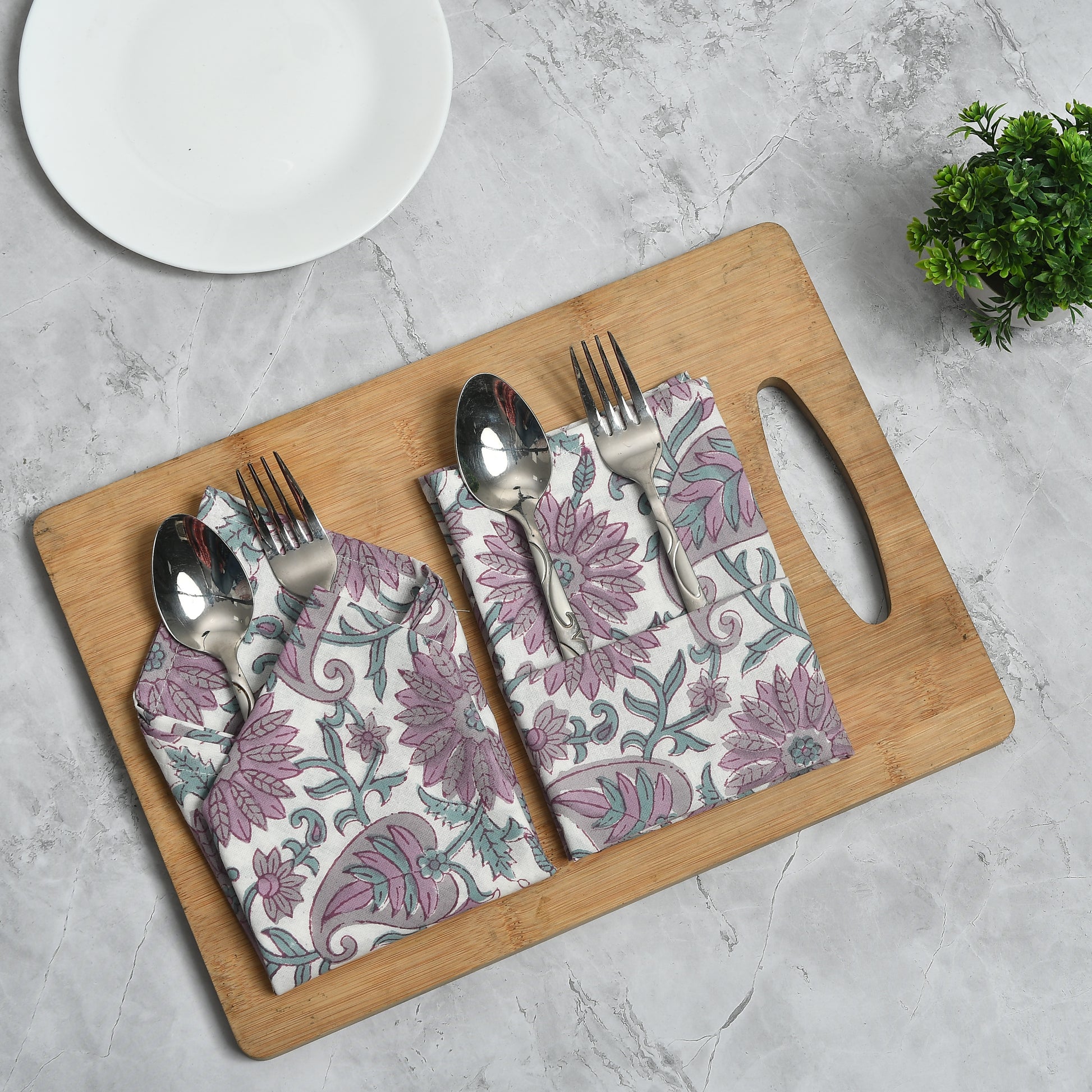 Cotton Cloth Napkins - Lavender