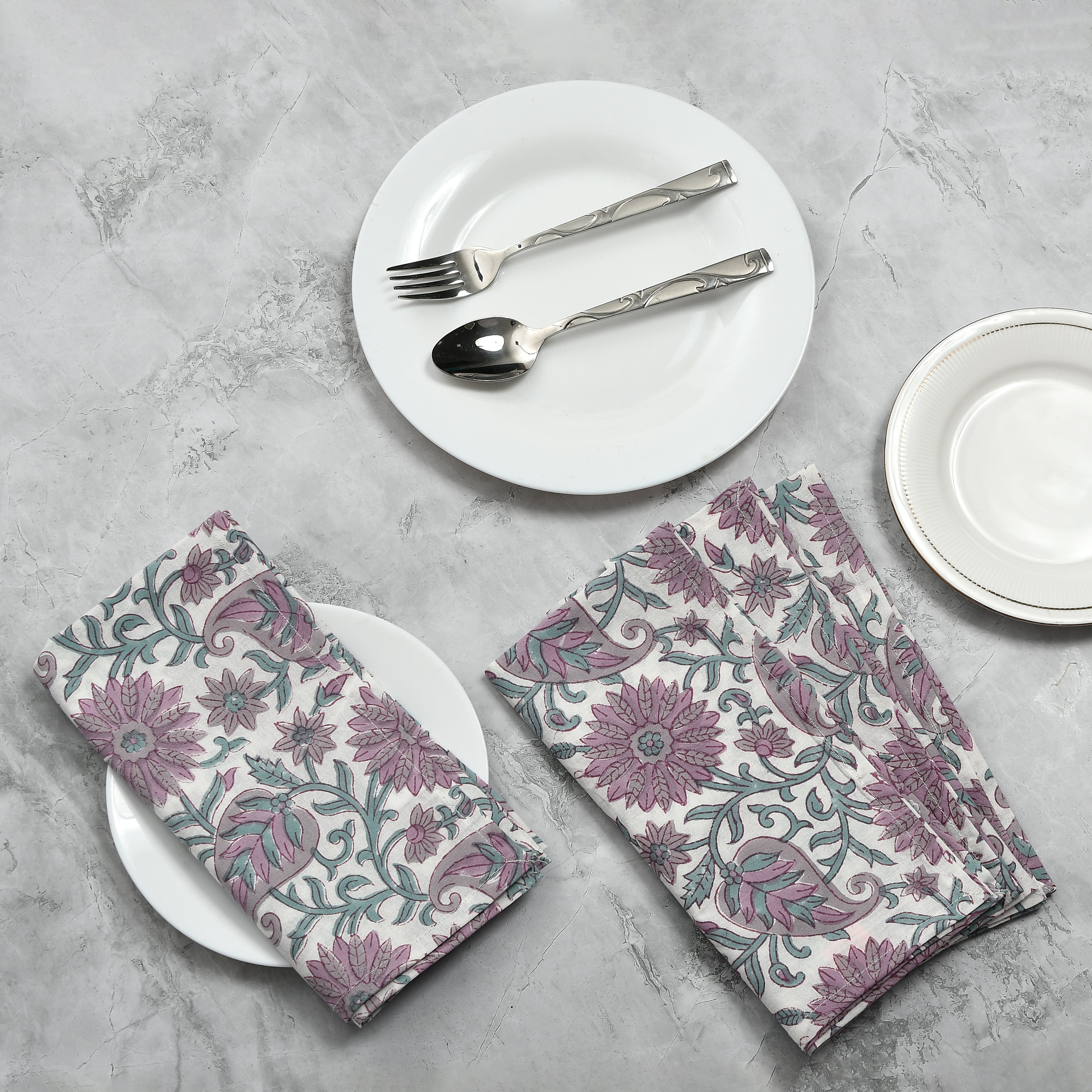 Cotton Cloth Napkins - Lavender