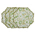 set of 4 Soft earthy green placemat with vintage charm