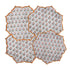 Cotton placemat in labra gray with subtle elegance