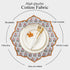 Understated elegance with labra gray scalloped cotton placemat
