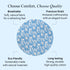 blue and white indian floral 100% cotton breathable round tablecloth