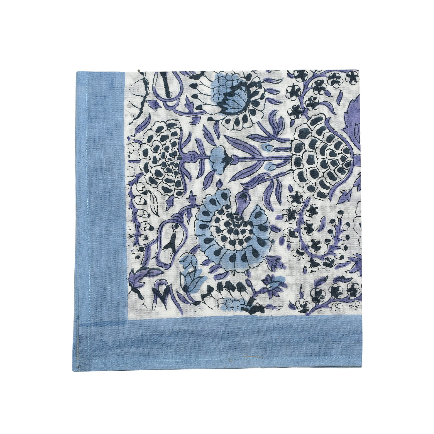 Cotton Cloth Napkins - Plain Border Mix