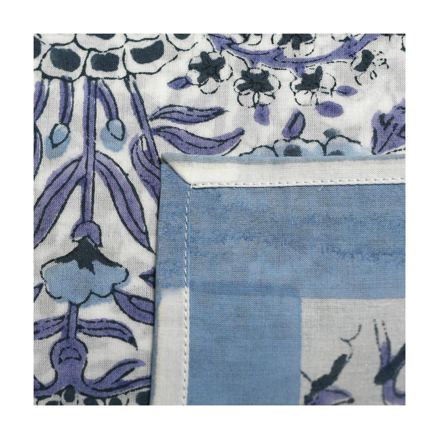 Cotton Cloth Napkins - Plain Border Mix