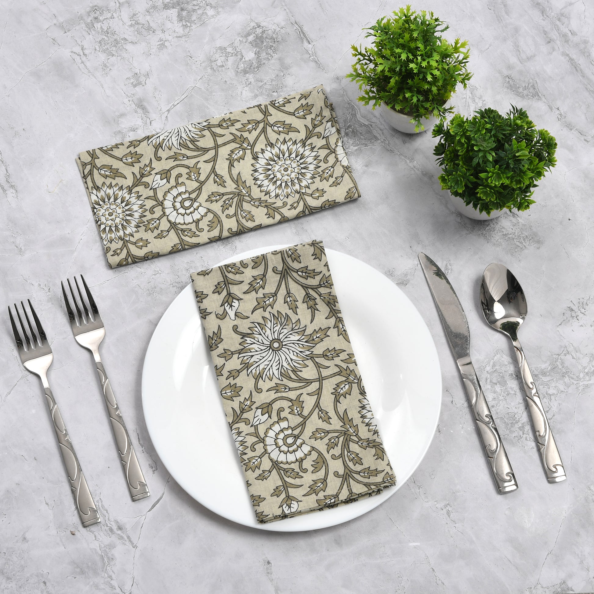 Cotton Cloth Napkins - French Gray