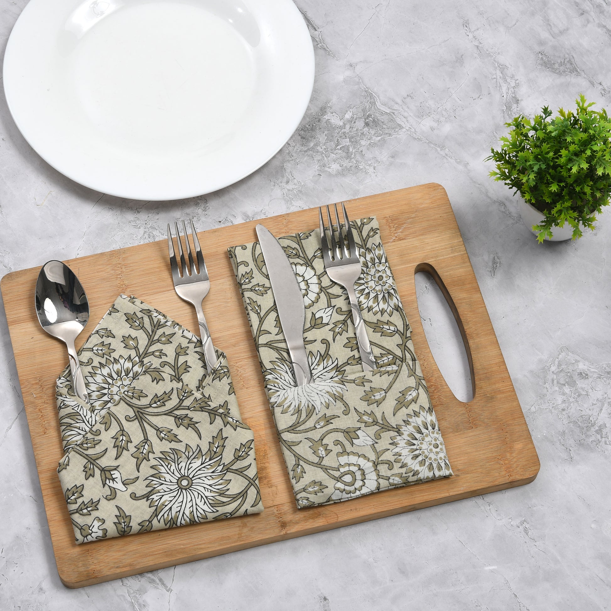 Cotton Cloth Napkins - French Gray