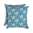Elegant boho cotton pillows with handcrafted block print design
