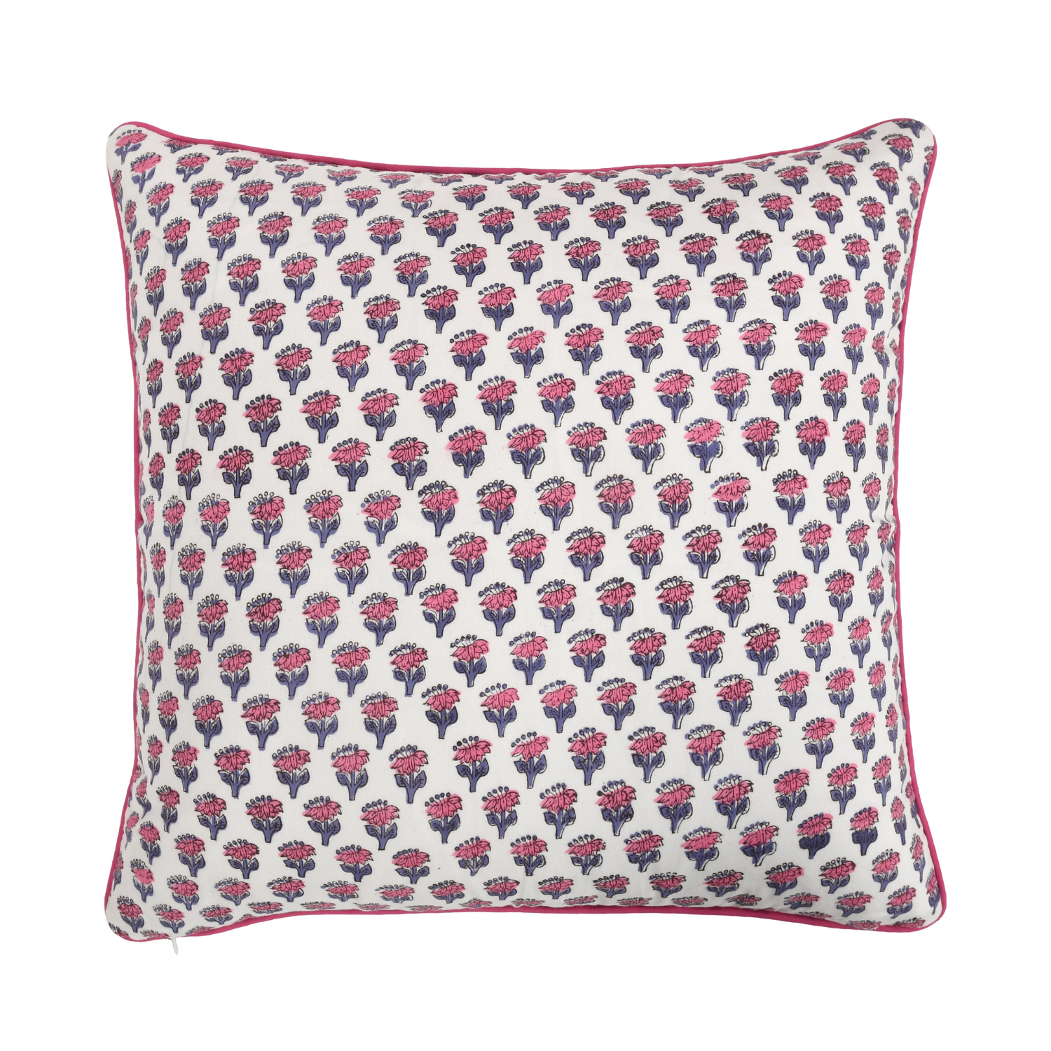 Piping Throw Pillow Covers - Pink Sapphire (Set of 2)