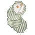 Emerald embroidered placemat styled with gold flatware