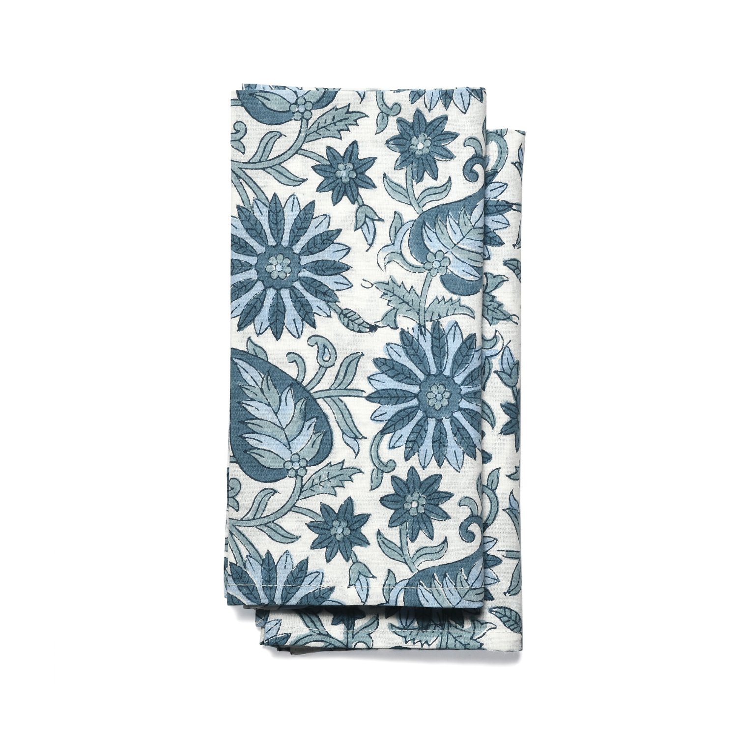 Cotton Cloth Napkins - Blue Color