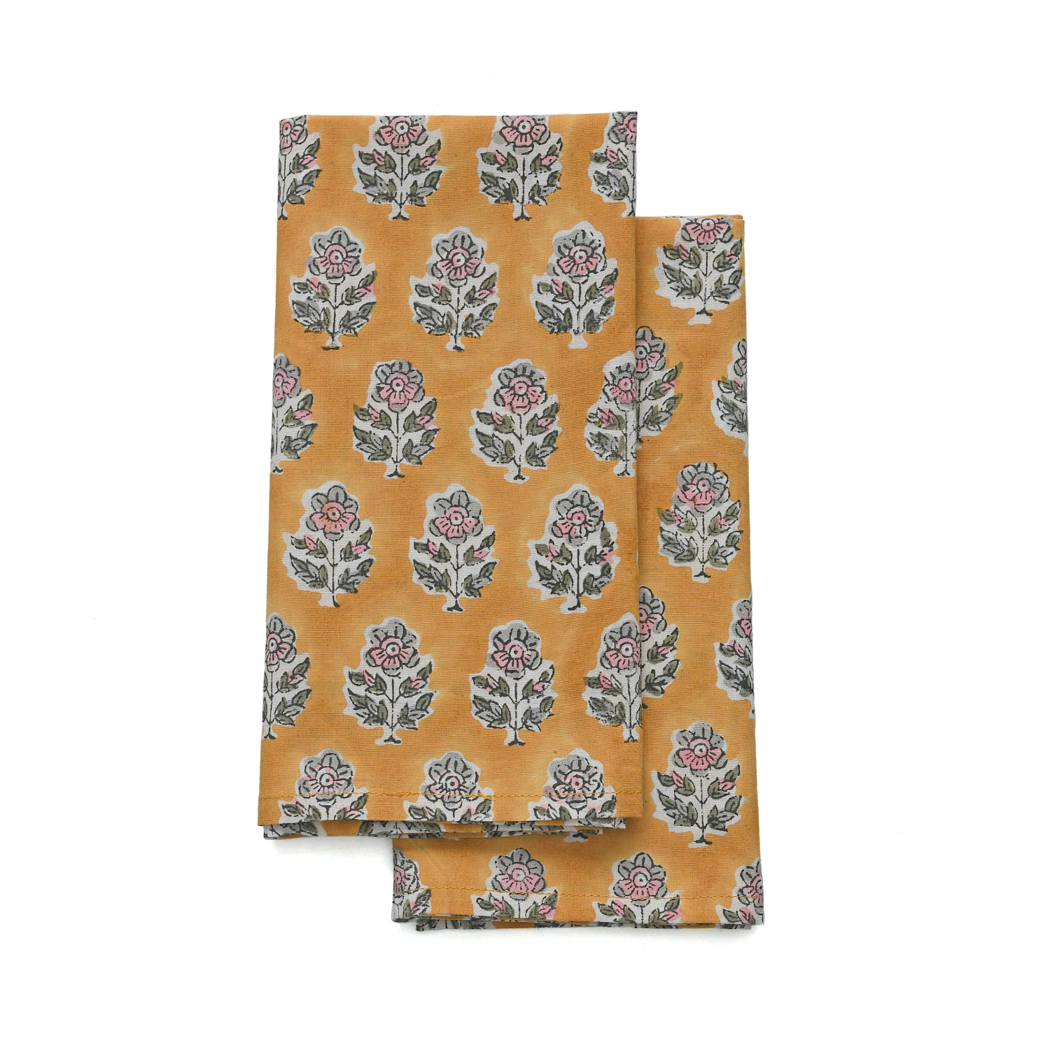 Cotton Cloth Napkins - Yellow Citrine