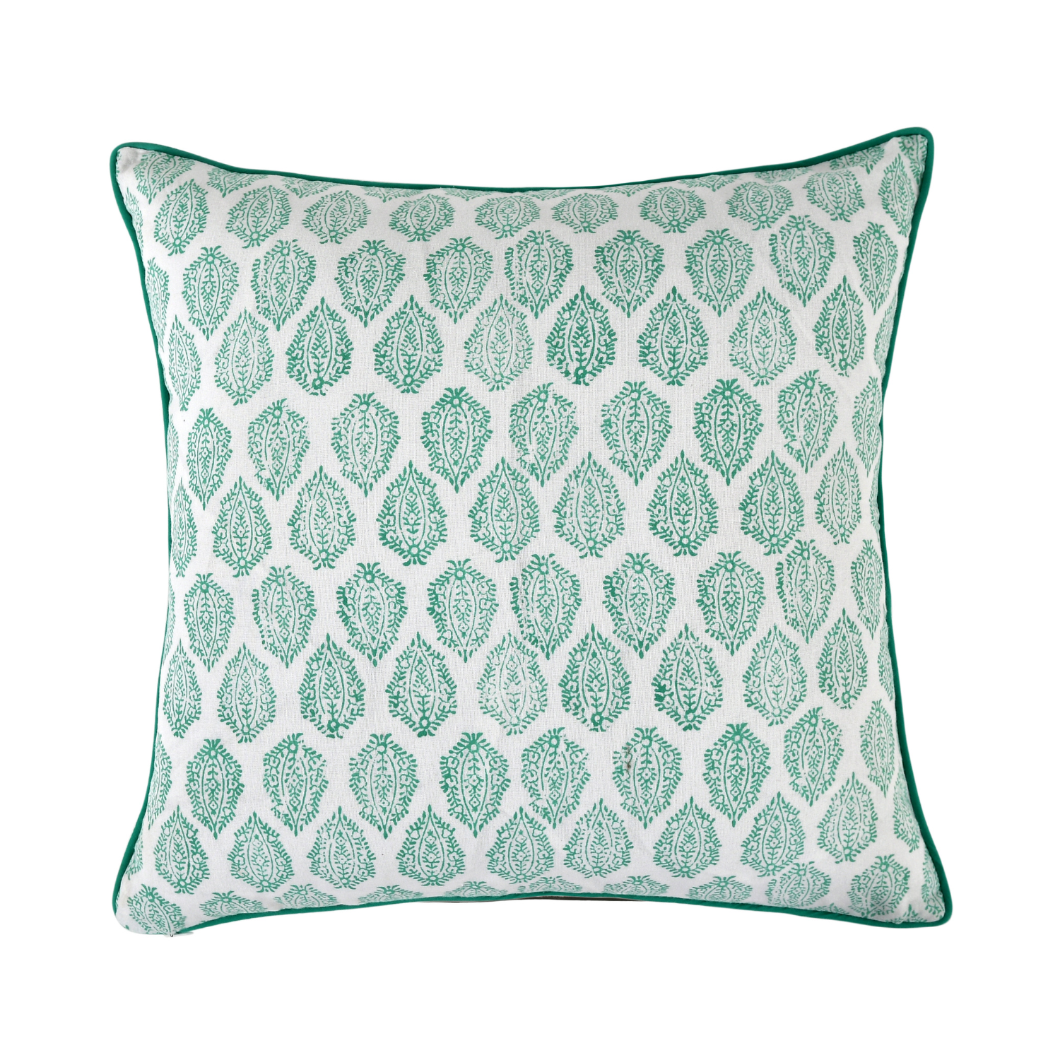 Piping Throw Pillow Covers - Sea Green (Set of 2)