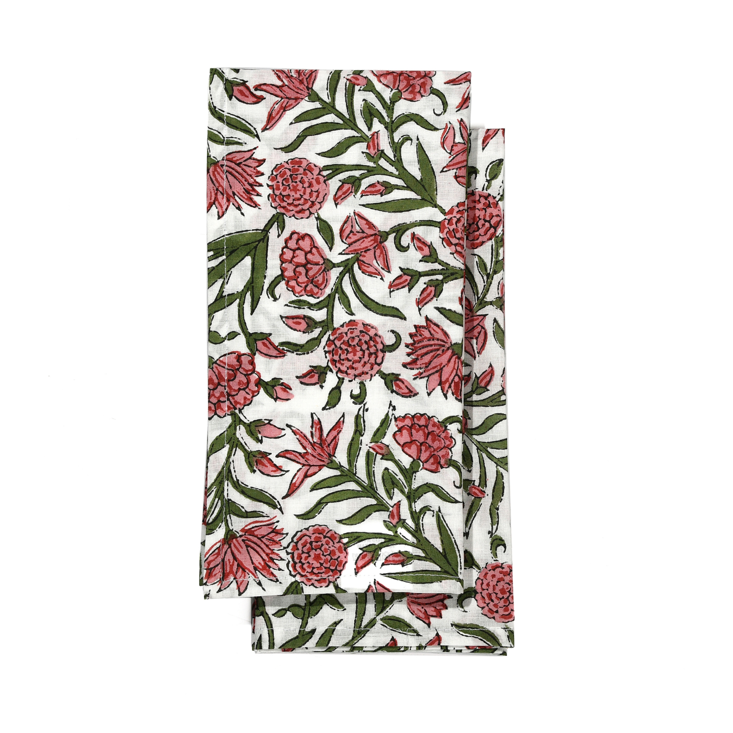 Cotton Cloth Napkins - Red Garnet