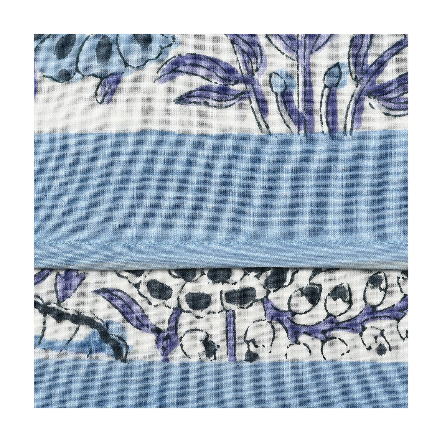Cotton Cloth Napkins - Plain Border Mix