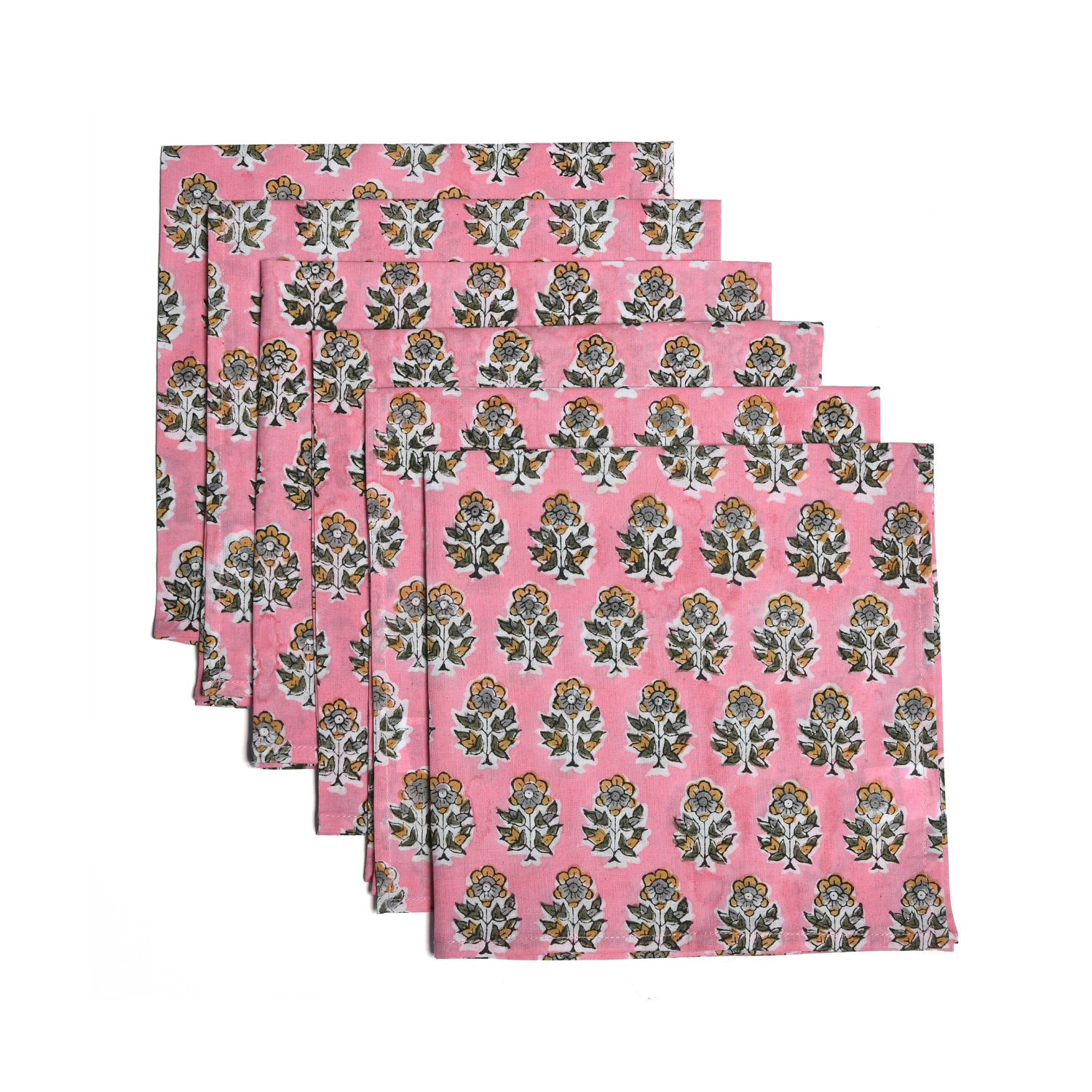 Cotton Cloth Napkins - Poppy Pink
