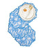 Classic blue tablescape with set of 4 sapphire embroidered placemat