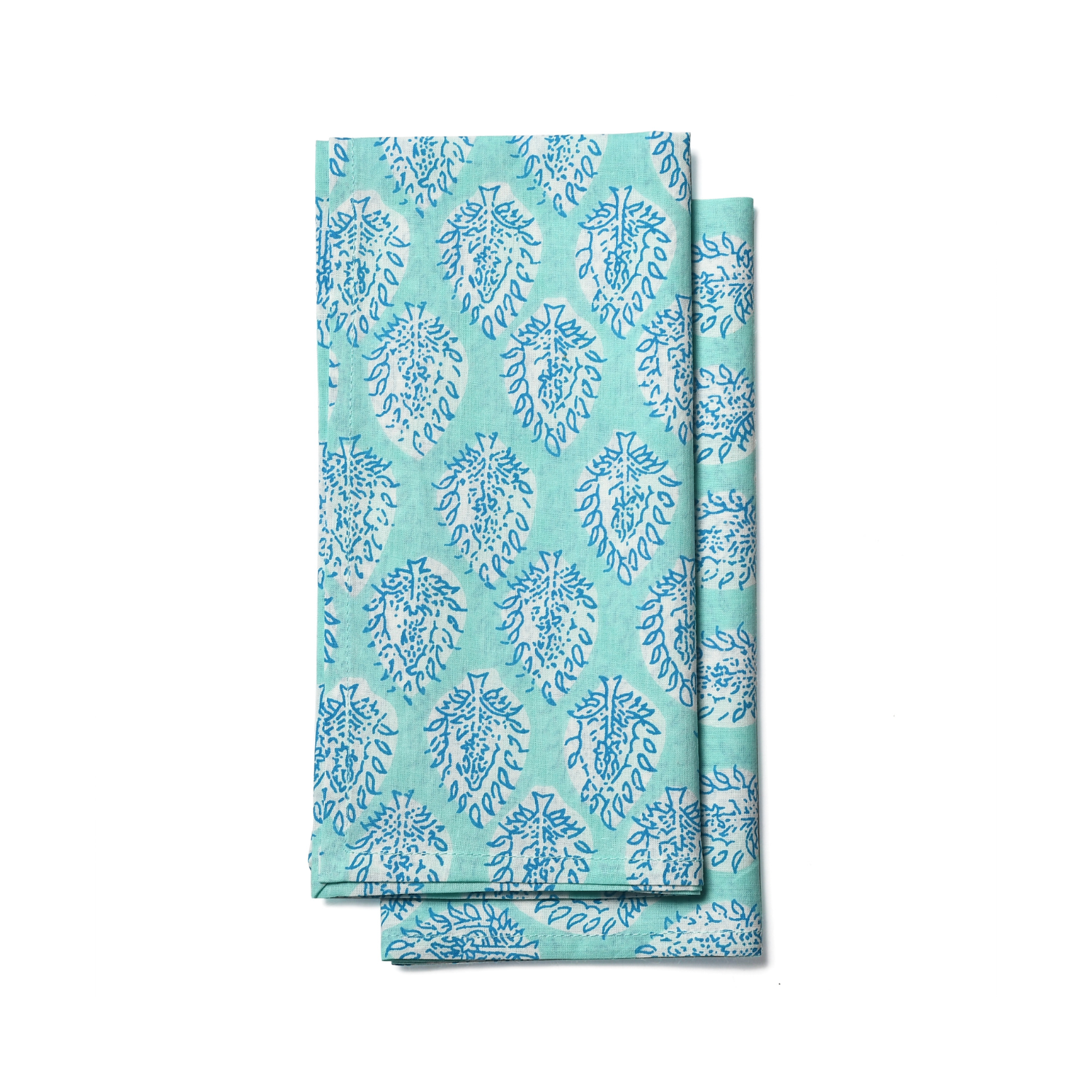 Cotton Cloth Napkins - Turquoise Blue