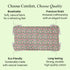 Pink Tourmaline Cotton Tablecloth on Farmhouse Table