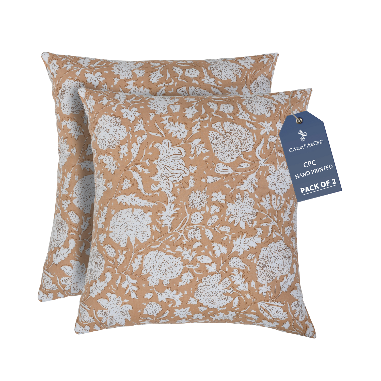 Decorative cotton pillow covers featuring reversible print and bohemian charm