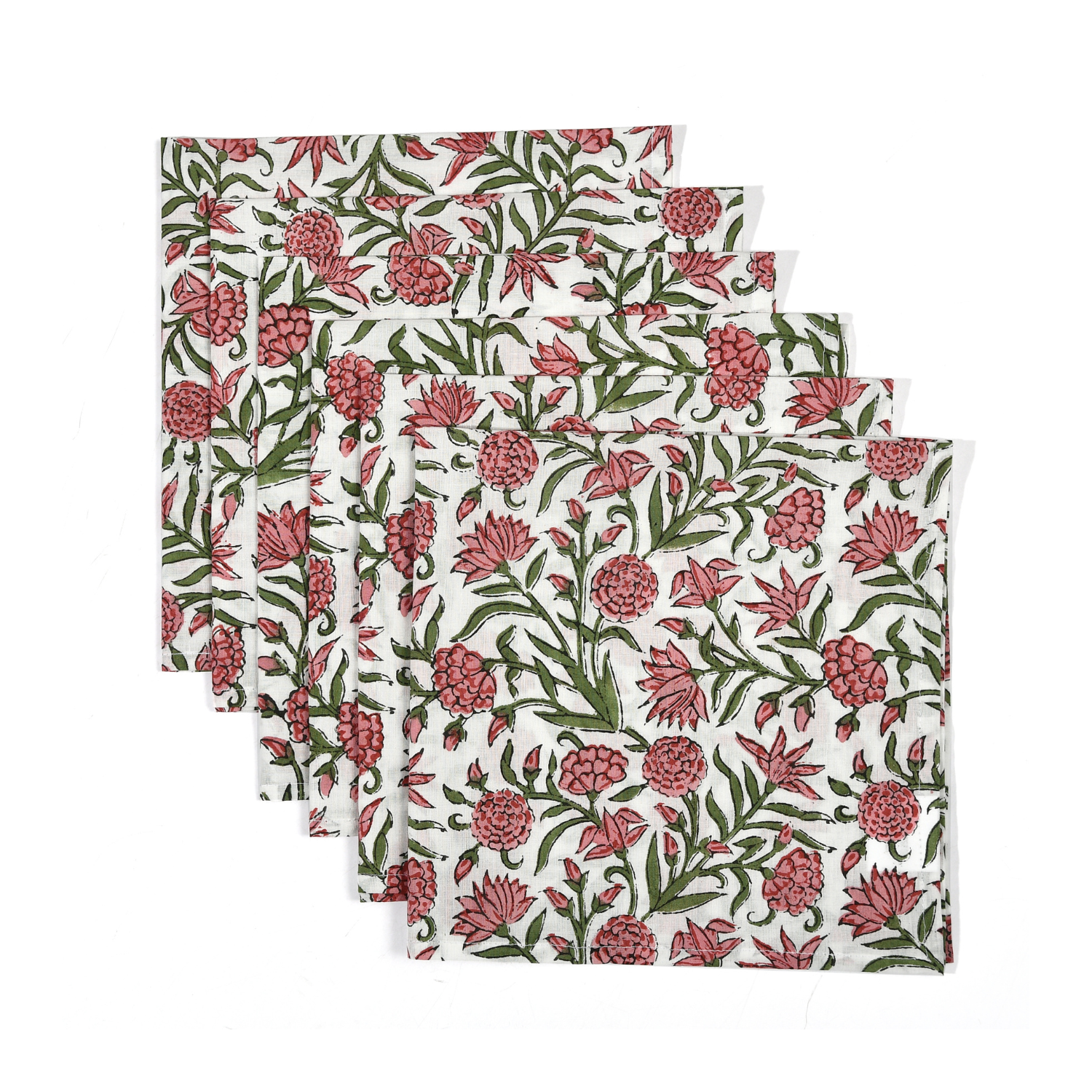 Cotton Cloth Napkins - Red Garnet