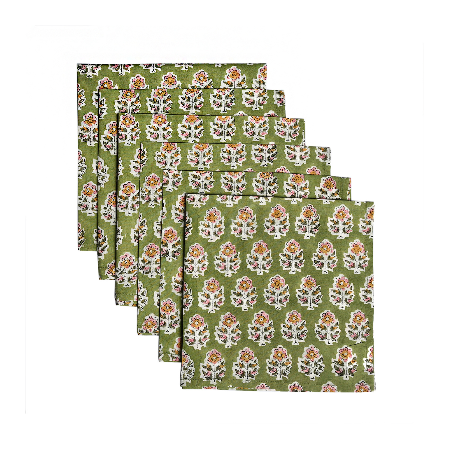 Cotton Cloth Napkins - Jade Green