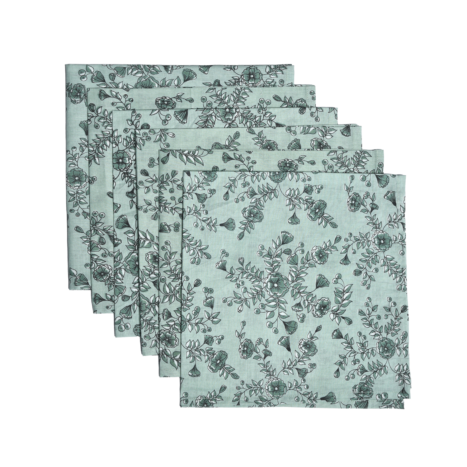 Cotton Cloth Napkins - Laurel Green