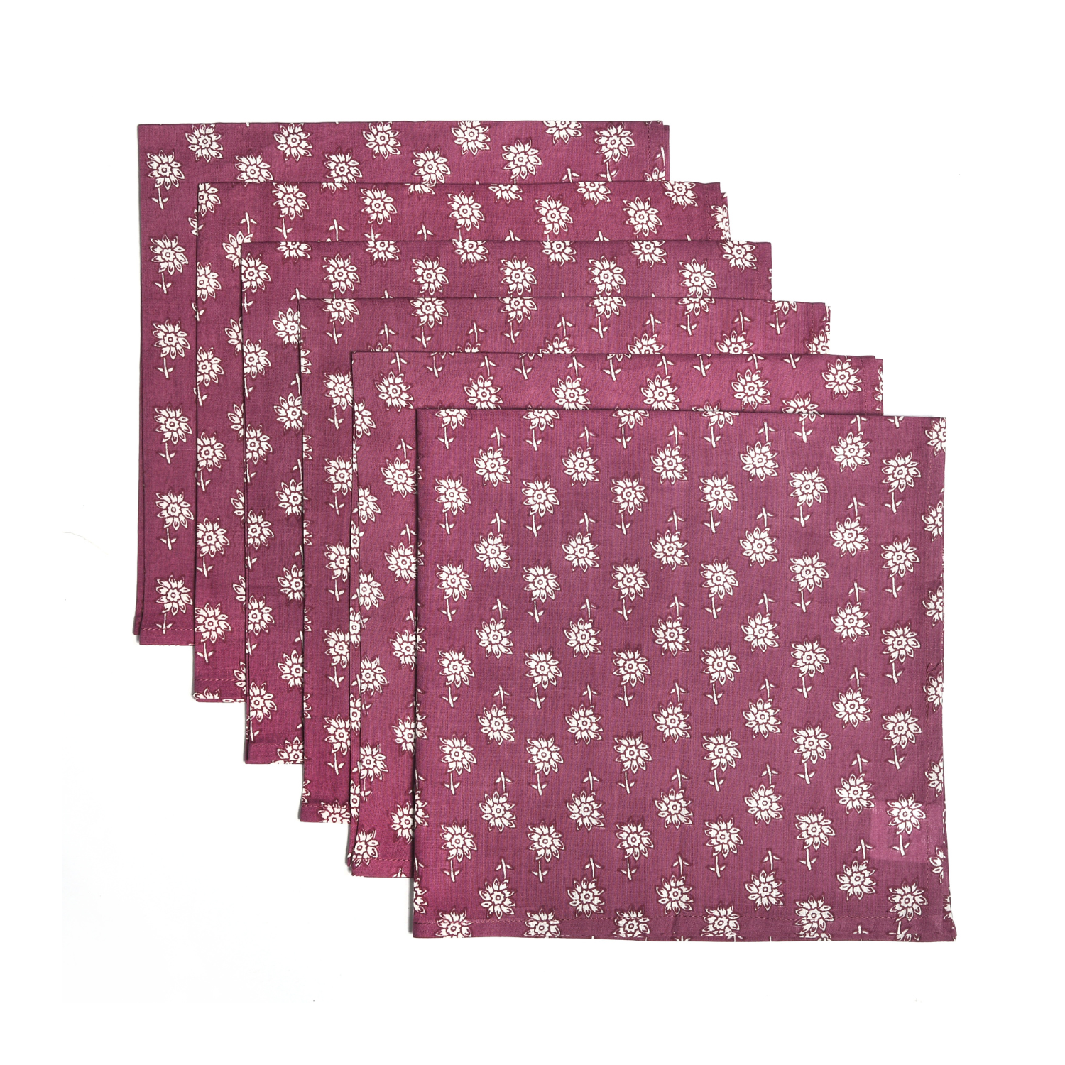 Cotton Cloth Napkins - Grape Purple