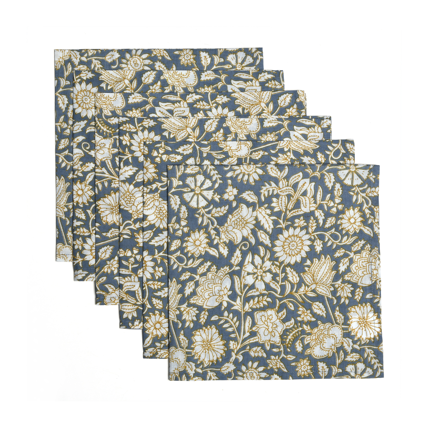 Cotton Cloth Napkins - Blue Jay