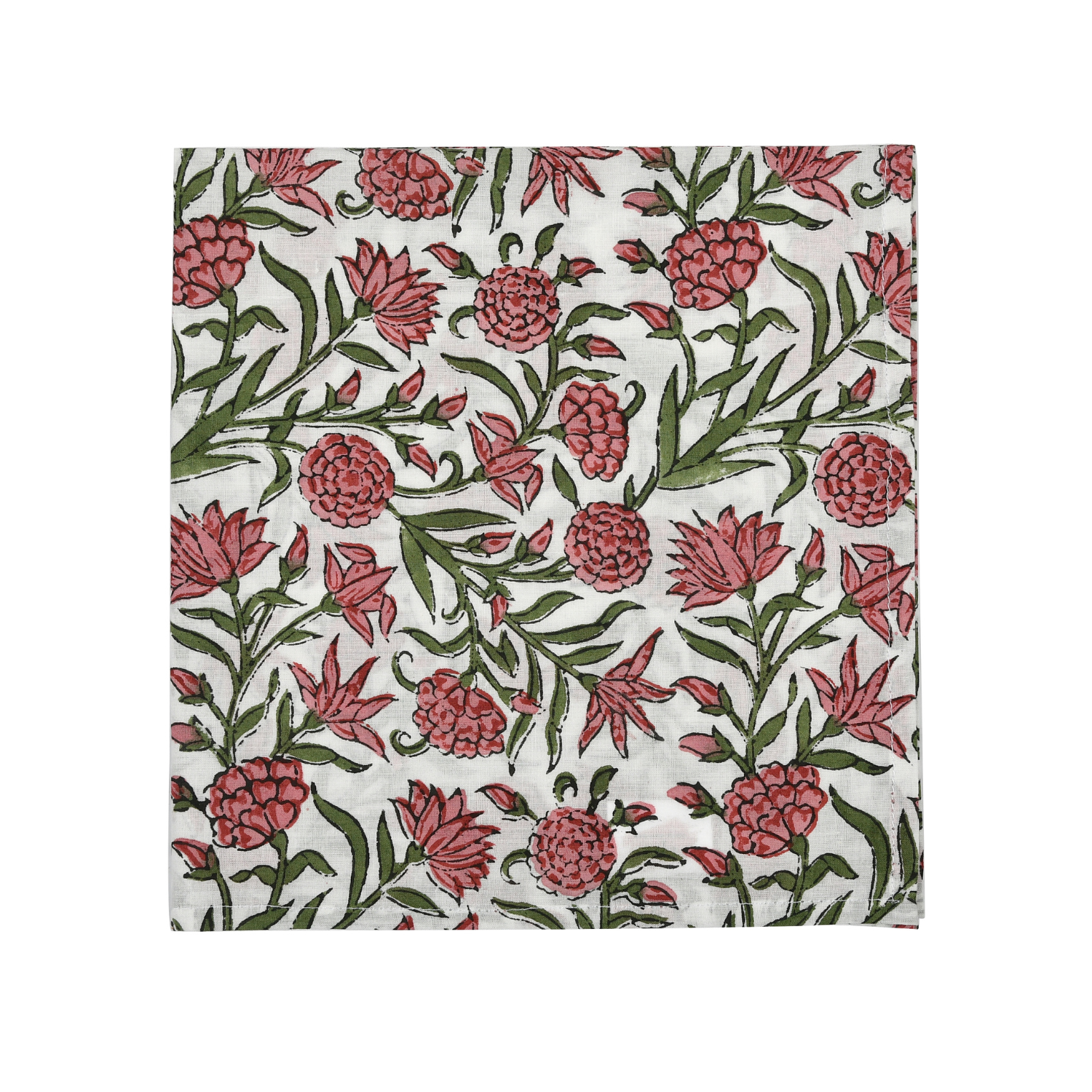 Cotton Cloth Napkins - Red Garnet