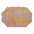 floral cotton placemat in citrine yellow for sunny table settings