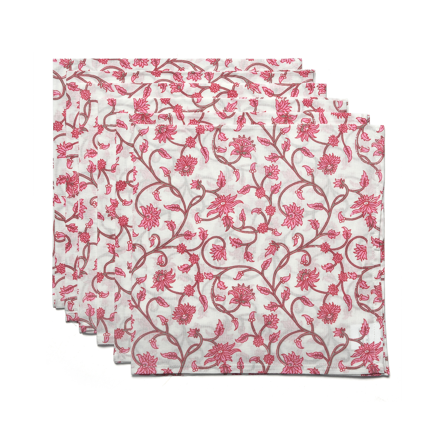 Cotton Cloth Napkins - Turkish Rose