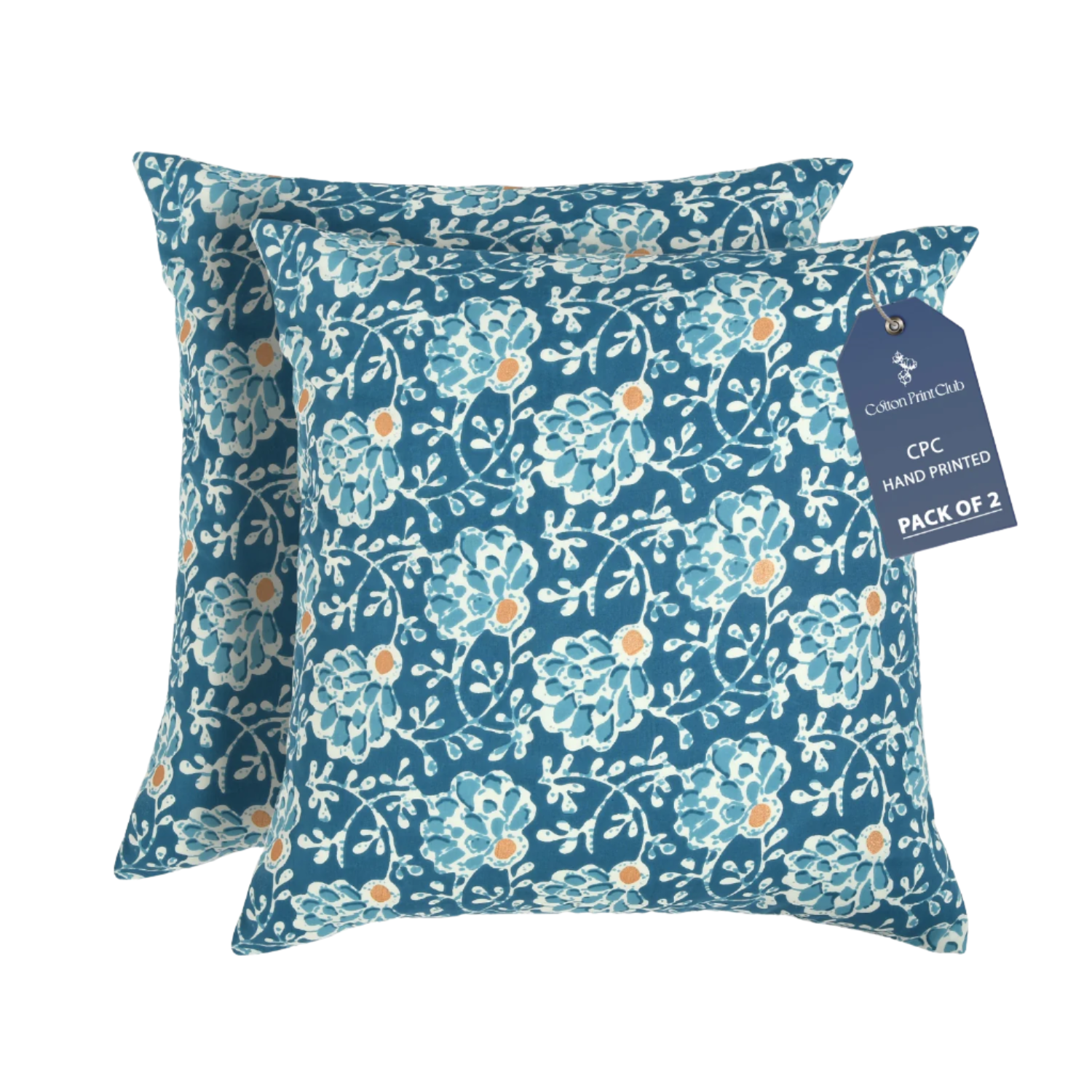 Decorative cotton pillow covers featuring reversible print and bohemian charm