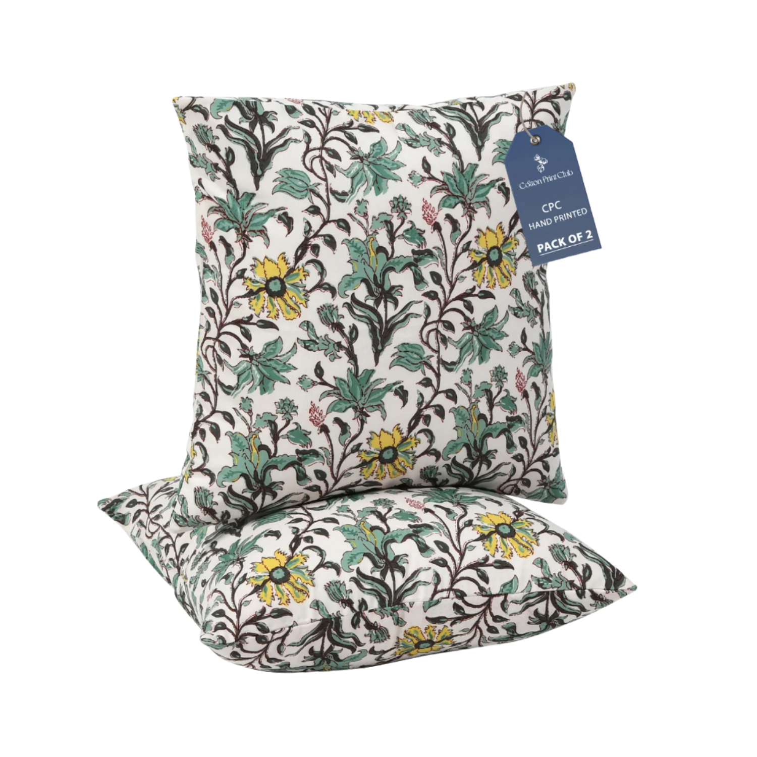 Decorative cotton pillow covers featuring reversible print and bohemian charm