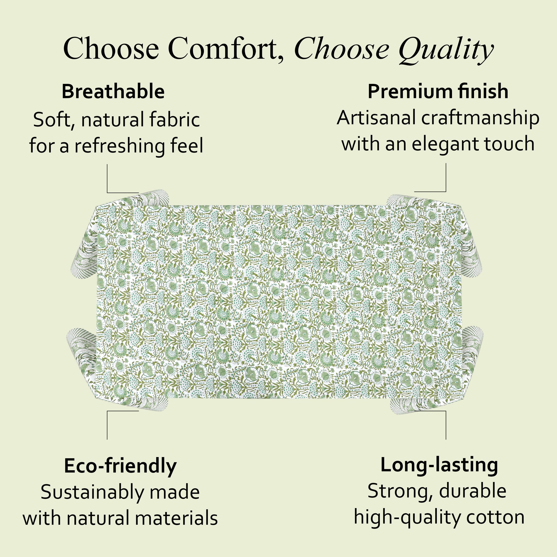 Agate Green Tablecloth for Dining Table