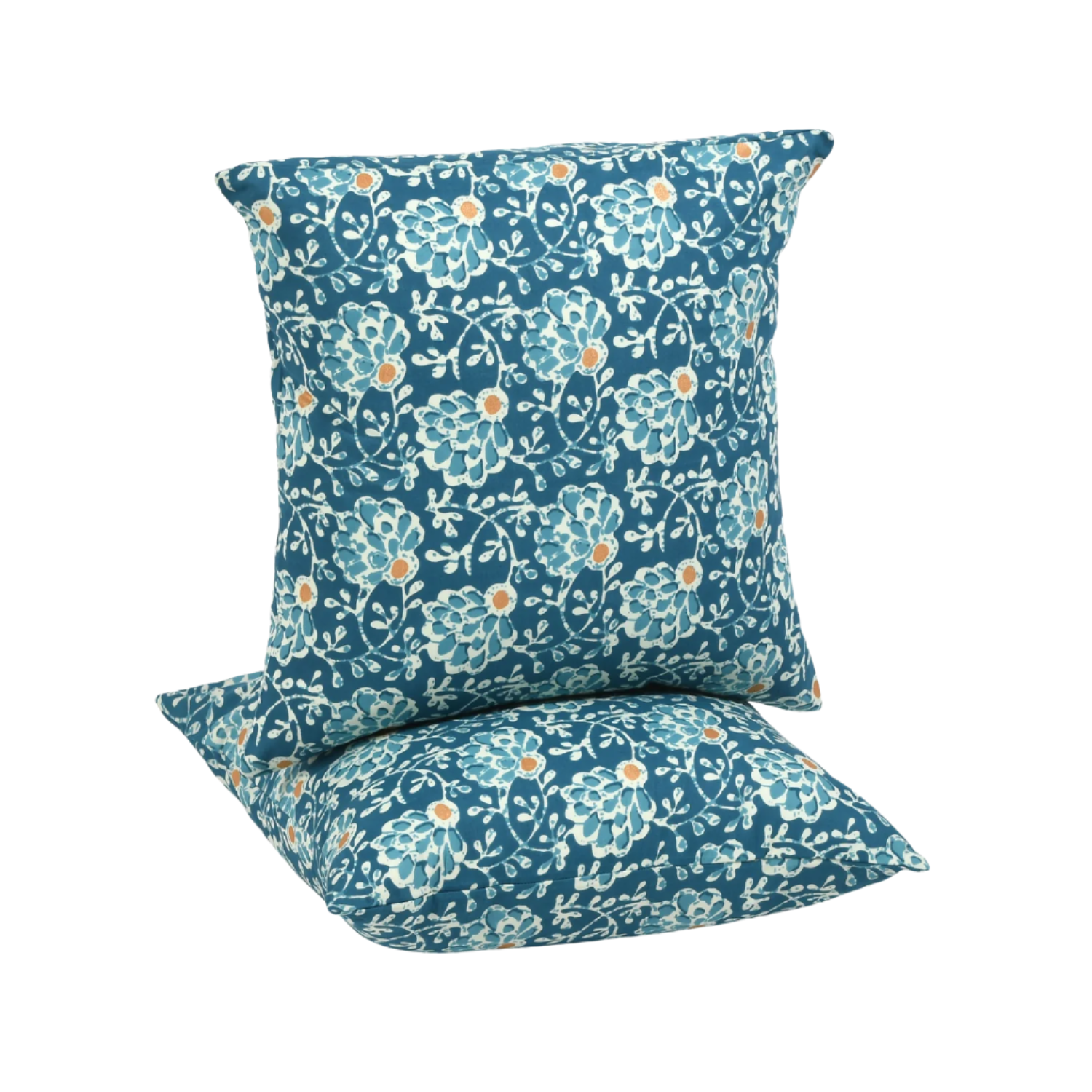 Boho-style hand-printed pillow covers in earthy, artisan-inspired tones