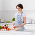 Soft blue apron for home cooks and bakers