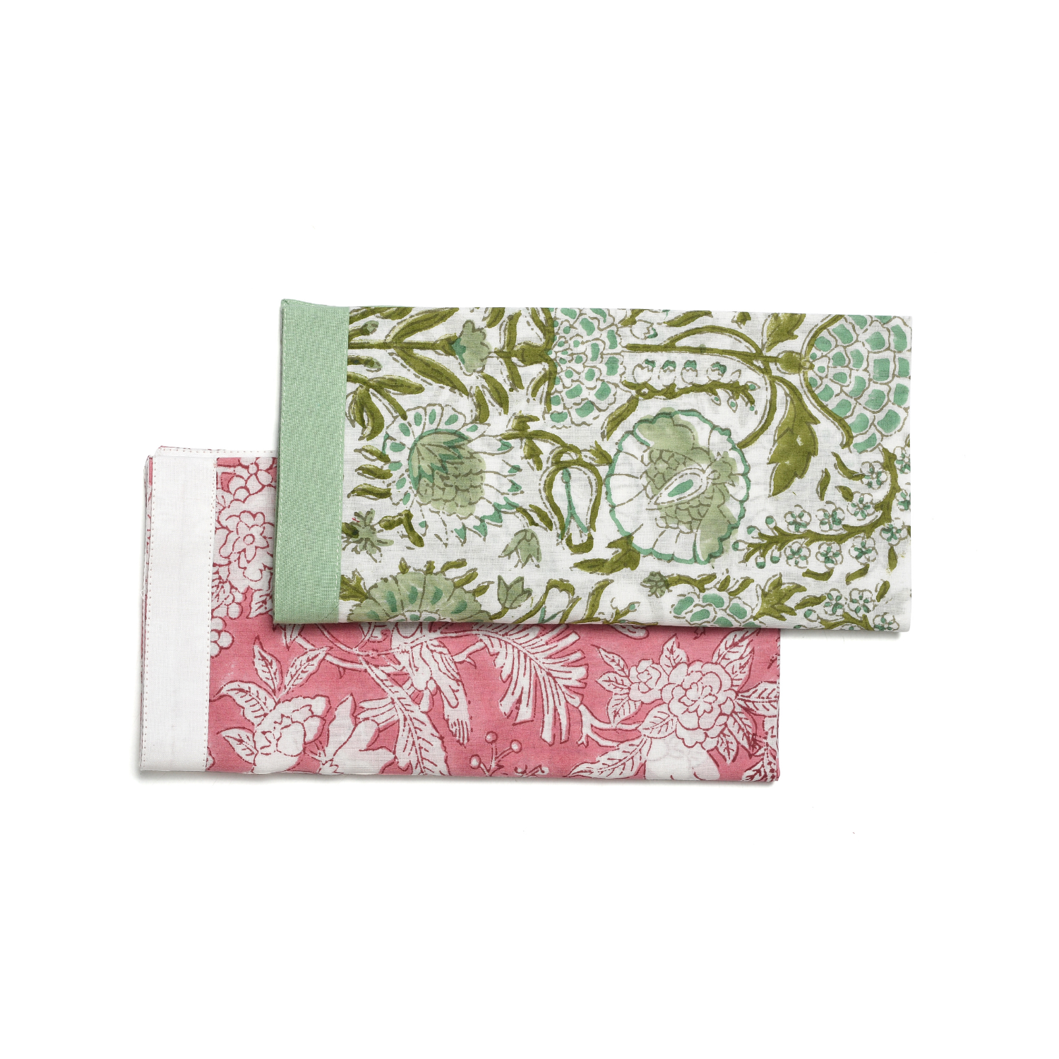Cotton Cloth Napkins - Plain Border Mix