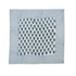 Single flat lay of blue and white floral cotton napkin.