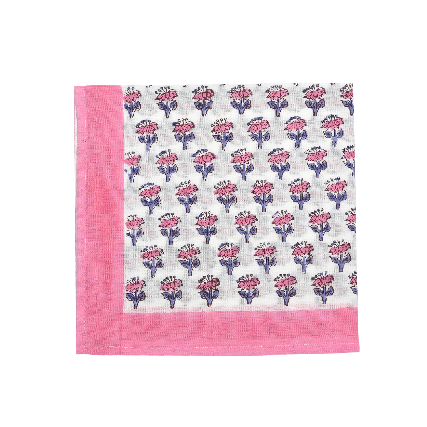 Cotton Cloth Napkins - Plain Border Mix