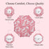 Coral pink placemat with elegant edges for vibrant decor