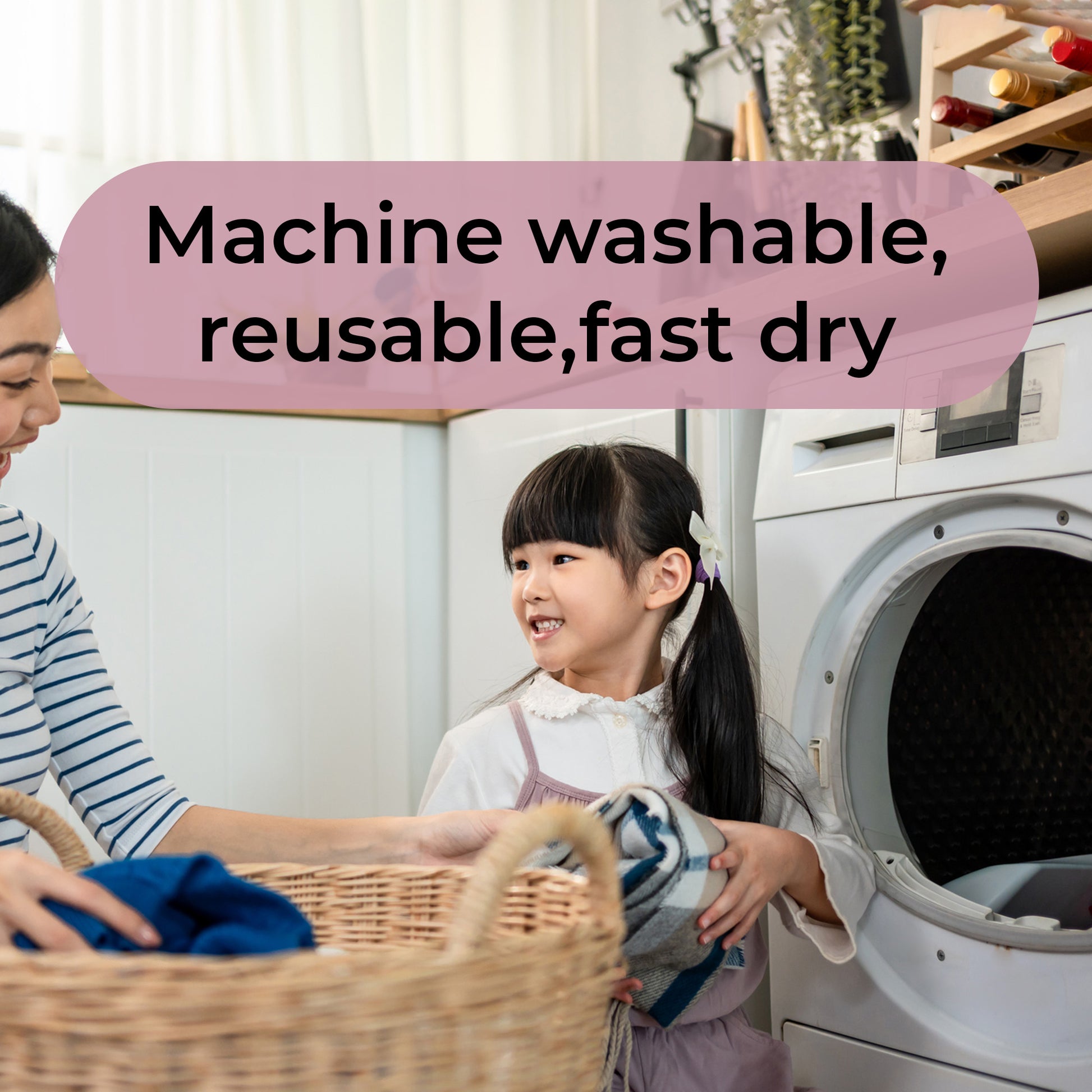 Hand-Printed Cotton Shopping Bags - Mix Set of 5