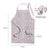 pink and white floral apron measurements