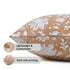 Reversible boho pillow covers with double-sided print design