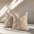 Boho cotton pillow covers set of 2 with hand-block printed patterns